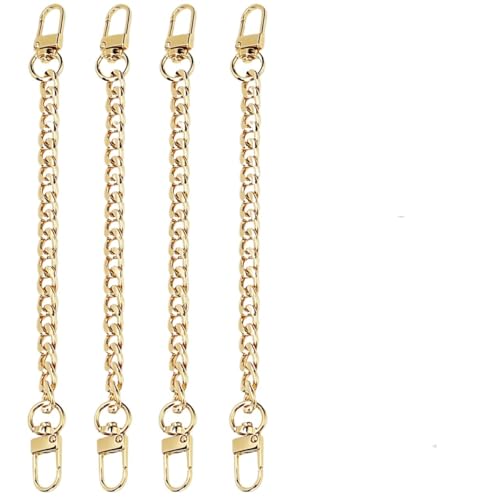 Taschenkette,Taschen Kette 4 Stück Geldbörsen-Kettenriemen, flacher Handtaschen-Ersatzriemen mit Metallschnallen, Geldbörsenriemen-Verlängerung, Taschenzubehör, Dekoration for Geldbörsen und Handtasch Taschenkette,Taschen Kette 4 Stück Geldbörsen-Kettenriemen, flacher Handtaschen-Ersatzriemen mit Metallschnallen, Geldbörsenriemen-Verlängerung, Taschenzubehör, Dekoration for Geldbörsen und Handtasch von Trohollis