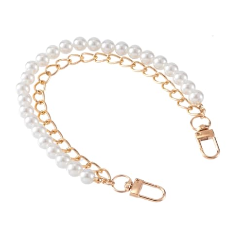 Taschenkette,Taschen Kette 4 Stück Perlen-Geldbörsenriemen, 23,9 cm, Nachahmung von Gold, Silber, Metall, kurzer Griff, Ersatz-Taschenkettenriemen, Perlen-Handtaschenkette, Zubehör for Frauen, Mädchen Taschenkette,Taschen Kette 4 Stück Perlen-Geldbörsenriemen, 23,9 cm, Nachahmung von Gold, Silber, Metall, kurzer Griff, Ersatz-Taschenkettenriemen, Perlen-Handtaschenkette, Zubehör for Frauen, Mädchen von Trohollis