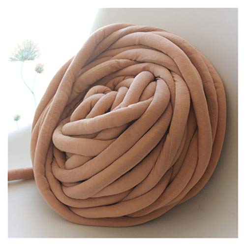 Trohollis Chunky Yarn,Wolle Zum HäKeln 1000g Super Dicke klobige Garn-Hand-DIY 30mm weiche Anti-Pilling-sperrige Armweben-Decken-Spin-Roving-Garn zum Stricken(Khaki) von Trohollis