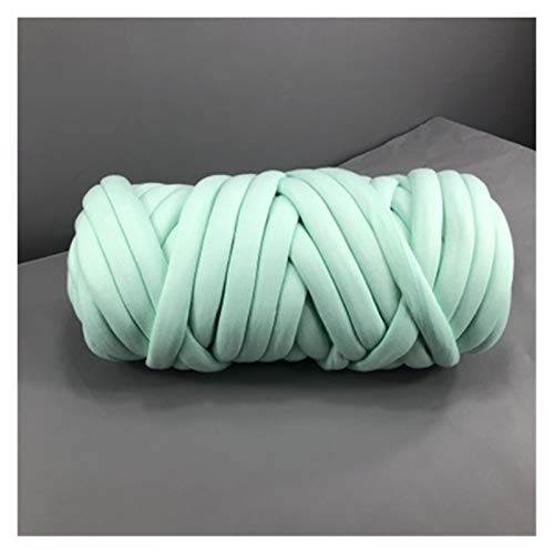 Trohollis Chunky Yarn,Wolle Zum HäKeln 1000g Super Dicke klobige Garn-Hand-DIY 30mm weiche Anti-Pilling-sperrige Armweben-Decken-Spin-Roving-Garn zum Stricken(Mint Green) von Trohollis