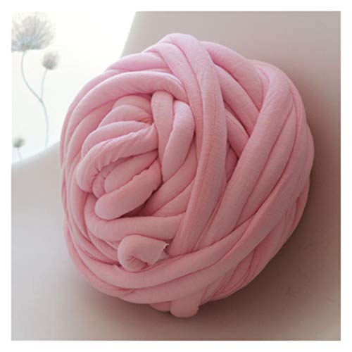Trohollis Chunky Yarn,Wolle Zum HäKeln 1000g Super Dicke klobige Garn-Hand-DIY 30mm weiche Anti-Pilling-sperrige Armweben-Decken-Spin-Roving-Garn zum Stricken(Pink) von Trohollis