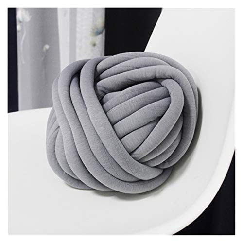 Trohollis Chunky Yarn,Wolle Zum HäKeln 1000g Super Dicke klobige Garn-Hand-DIY 30mm weiche Anti-Pilling-sperrige Armweben-Decken-Spin-Roving-Garn zum Stricken(Smoke Gray) von Trohollis
