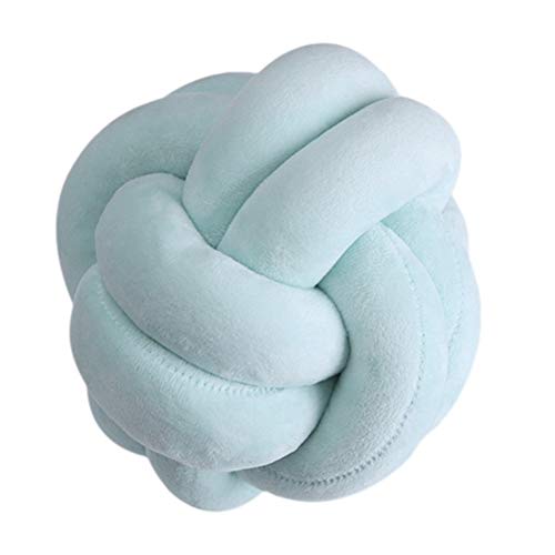 Trohollis Chunky Yarn,Wolle Zum HäKeln Kreative 18 cm geknotete Kugelkissen Wurfkissen Taille Kissen Home Schlafsofa Bett Dekoration(Green) von Trohollis
