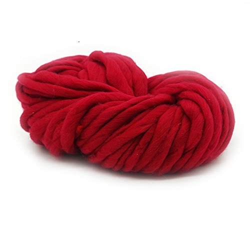 Trohollis Chunky Yarn,Wolle Zum HäKeln Super grobes Garn Spezielles Rohkuppel Manuelle DIY gewebt Schal Wire Hutdecke Tapisserie(16 red) von Trohollis