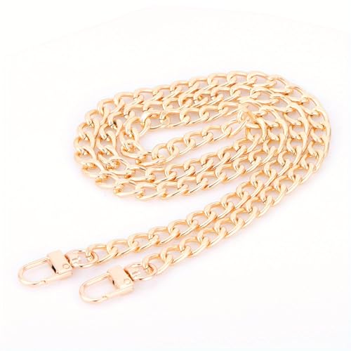 Trohollis Taschenkette,Taschen Kette 2 STK 40-140 cm Kettenriemen Handtaschenketten for Taschen Umhängetasche Kettenersatzriemen(Gold) von Trohollis