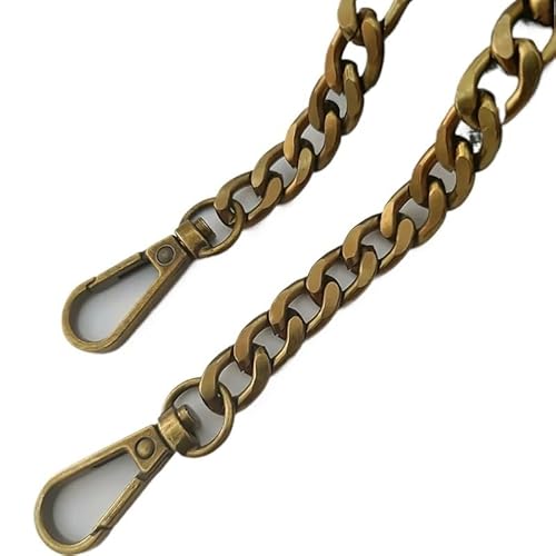 Trohollis Taschenkette,Taschen Kette 2 STÜCKE Metall Aluminium Ersatz Tasche Kette Teile Zubehör for DIY Abnehmbare Riemen(Brown,100cm) von Trohollis
