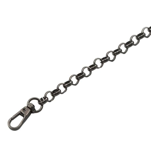 Trohollis Taschenkette,Taschen Kette 2PCS 120cm Tasche Ketten Metall Legierung Ersatz Kette Gürtel Handtasche Griff Kette(120cm Black Type C) von Trohollis