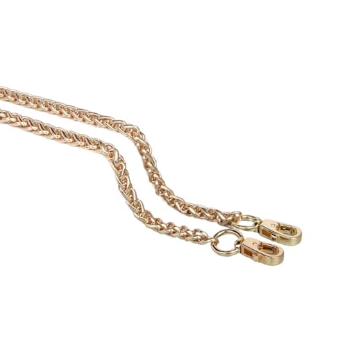 Trohollis Taschenkette,Taschen Kette 2PCS 60cm 120cm Ersatz Kette Aluminium Kette for Tasche Kette Riemen Metall Kette(Gold,120cm) von Trohollis