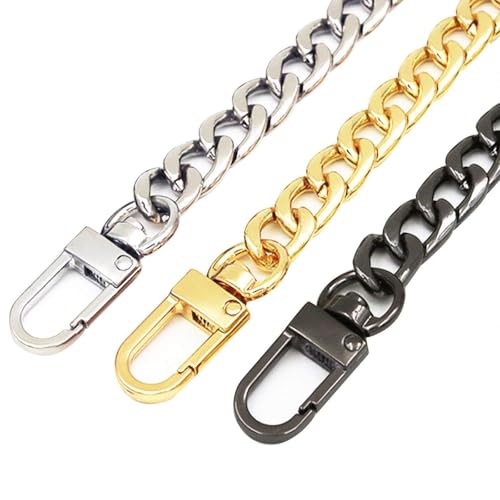Trohollis Taschenkette,Taschen Kette 3 Stück Handtaschen-Kettenriemen, Taschenriemen, Ersatz-Griffe aus Metall for Geldbörsen-Kupplungen in 15,7 Zoll Länge for Handtaschen-DIY-Bastelarbeiten Trohollis Taschenkette,Taschen Kette 3 Stück Handtaschen-Kettenriemen, Taschenriemen, Ersatz-Griffe aus Metall for Geldbörsen-Kupplungen in 15,7 Zoll Länge for Handtaschen-DIY-Bastelarbeiten von Trohollis
