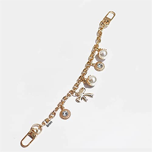 Trohollis Taschenkette,Taschen Kette DIY. Dekoration 8mm Ketten Kurz 25 cm, 30 cm Goldketten für Taschen, Geldbörsen, Kupplungen, Handtaschen Zubehör Bag Charms(30cm) von Trohollis