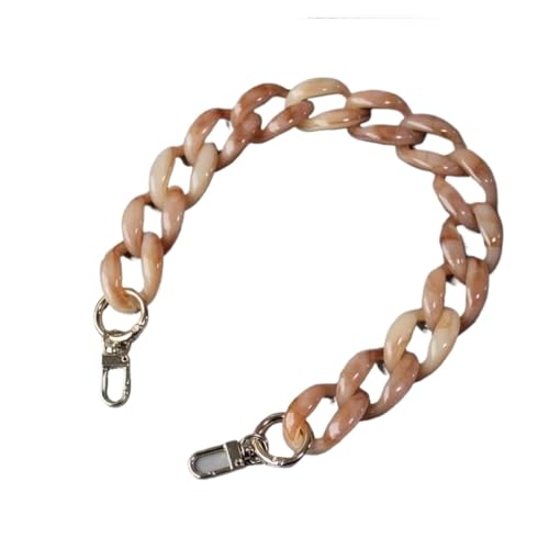 Trohollis Taschenkette,Taschen Kette DIY. Tasche Strap Kette Brieftasche Griff Geldbörse Metallband Kettengurt Ersetzt Tasche Strap Acrylketten(Beige 45cm) von Trohollis