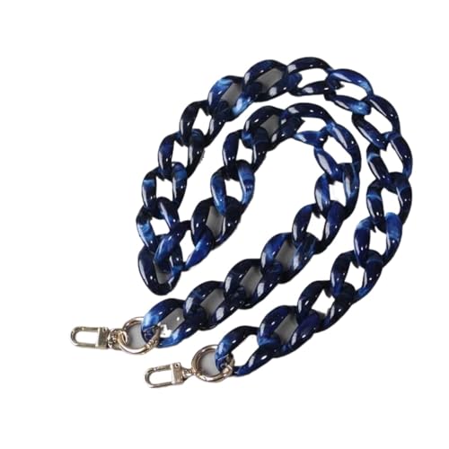 Trohollis Taschenkette,Taschen Kette DIY. Tasche Strap Kette Brieftasche Griff Geldbörse Metallband Kettengurt Ersetzt Tasche Strap Acrylketten(Navy 85cm) von Trohollis