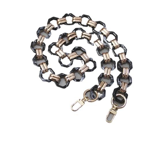 Trohollis Taschenkette,Taschen Kette Frauenhandtasche Zubehörkette Abnehmbarer Ersatz Schultergurt Frauen DIY. Schulterkupplungsharzketten(Black 80cm) von Trohollis