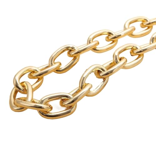 Trohollis Taschenkette,Taschen Kette Goldfarbene, klobige Geldbörsen-Ersatzketten, Büroklammerkette for Handtasche, Tasche, Shouder-Griff, Riemenkette, DIY-Geldbörsen-Dekorationszubehör Trohollis Taschenkette,Taschen Kette Goldfarbene, klobige Geldbörsen-Ersatzketten, Büroklammerkette for Handtasche, Tasche, Shouder-Griff, Riemenkette, DIY-Geldbörsen-Dekorationszubehör von Trohollis