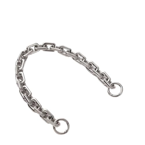 Trohollis Taschenkette,Taschen Kette Hellgoldene Geldbörsenkette, klobiger Kettenriemen-Ersatz for Damentasche, Robustes Handtaschen-Schultergurt-Zubehör(15.7 Inches - Silver) von Trohollis