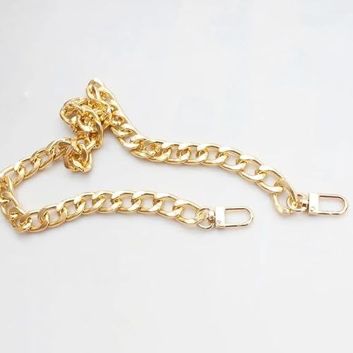 Trohollis Taschenkette,Taschen Kette Kette for Henkel Tasche Handtasche Silber golden DIY Zubehör for Taschengurt(Gold,60cm) von Trohollis