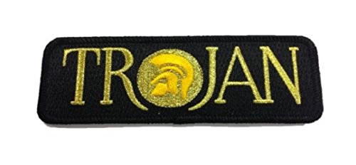 Trojan Bar Embroidered Patch (Black/Gold) von Lupsty