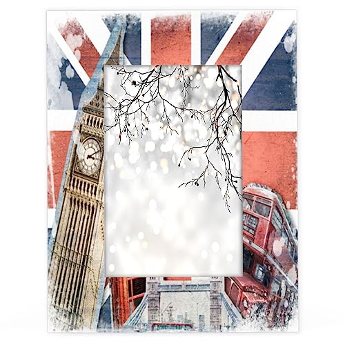 UK London Landmarks Bilderrahmen aus Holz, 17,8 x 12,7 cm, f¨¹r Tisch- und Wandmontage UK London Landmarks Bilderrahmen aus Holz, 17,8 x 12,7 cm, f¨¹r Tisch- und Wandmontage von TropicalLife