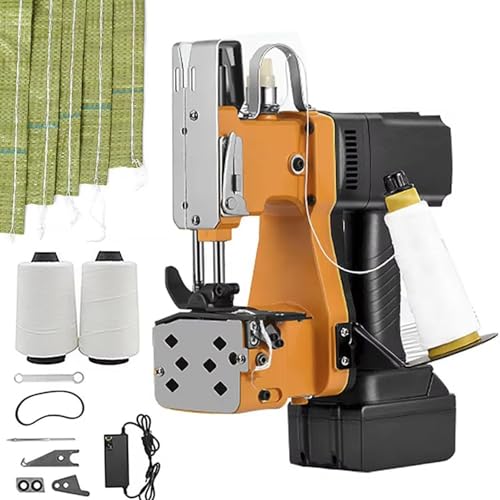 Troqullium Tragbare Nähmaschine, kabelloser tragbarer Näh- und Nähtaschenschließer, Taschennähmaschine for Jutesäcke, Segeltuch, Futtersäcke, Reissäcke, gewebte PP-Kraftpapiersäcke, 2 Stück/Tasche Troqullium Tragbare Nähmaschine, kabelloser tragbarer Näh- und Nähtaschenschließer, Taschennähmaschine for Jutesäcke, Segeltuch, Futtersäcke, Reissäcke, gewebte PP-Kraftpapiersäcke, 2 Stück/Tasche von Troqullium