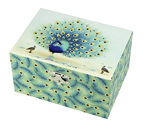Trousselier - Pfau - Musikschmuckdose - Spieluhr - Ideales Geschenk für junge Mädchen - Musik Klaviersonate von Mozart - Farbe grün Trousselier - Pfau - Musikschmuckdose - Spieluhr - Ideales Geschenk für junge Mädchen - Musik Klaviersonate von Mozart - Farbe grün von Trousselier