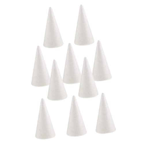 10-Pack 12 (30x11cm) Polystyrol Styroporschaum Tippkegel flacher Kegel für Handwerksdien-Accessoire Handgefertigte Partyfeier Festival Dekorationen von Trrymbbe