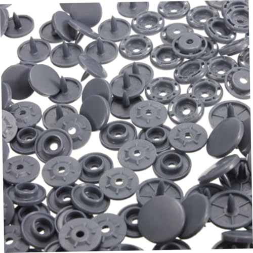 100 PCs Schnappknopf Kunststoff Poppers Schnappfäpse -Knöpfe für DIY -Kleidung Zubehör grau 100 PCs Schnappknopf Kunststoff Poppers Schnappfäpse -Knöpfe für DIY -Kleidung Zubehör grau von Trrymbbe