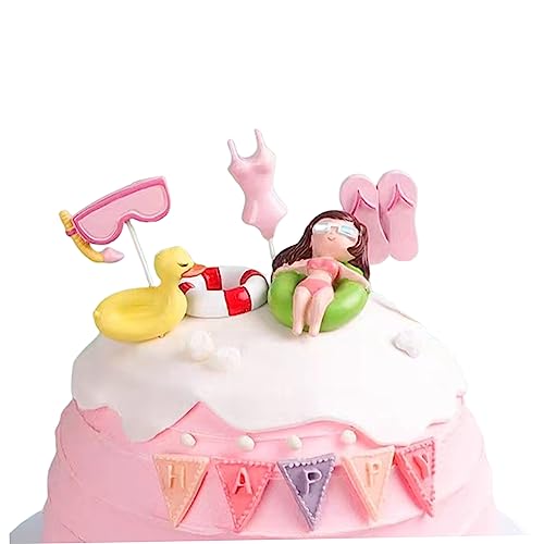 6PCS Sommerkuchen Toper Schwimmbad Kuchen Dekoration Strand Topper Hawaiian Beach Themendekoration für Geburtstagsfeier Vorräte Sommer 6PCS Sommerkuchen Toper Schwimmbad Kuchen Dekoration Strand Topper Hawaiian Beach Themendekoration für Geburtstagsfeier Vorräte Sommer von Trrymbbe