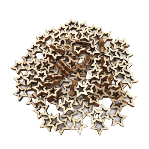 Hölzerne Sterne unvollendete Hohlholzstars Scheiben Verzierung für DIY -Handwerk 300pcs Hölzerne Sterne unvollendete Hohlholzstars Scheiben Verzierung für DIY -Handwerk 300pcs von Trrymbbe