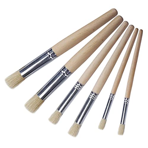 Runde Farbe Pinsel Öl Acrylmalerei Pinselkünstler Pinsel für Aquarellölmalerei 6pcs Runde Farbe Pinsel Öl Acrylmalerei Pinselkünstler Pinsel für Aquarellölmalerei 6pcs von Trrymbbe