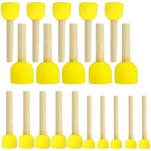 Runder Schwamm Pinsel 20pcs 4 Größenschwamm Pinsel mit Holzgriff Frühschulbildung für Kinder für Zuhause, Kindergarten, Vorschule Runder Schwamm Pinsel 20pcs 4 Größenschwamm Pinsel mit Holzgriff Frühschulbildung für Kinder für Zuhause, Kindergarten, Vorschule von Trrymbbe
