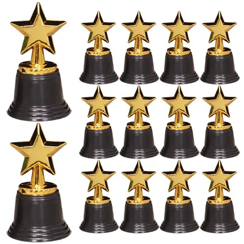 Trophäen für Kinder, 16pcs Star Mini Trophy, Plastic Trophy Award, 2, 7 x 4, 7 Zoll Awards und Trophäen für Partybevorzugungen, Requisiten, Belohnungen Mini Trophäen für Kinder, 16pcs Star Mini Trophy, Plastic Trophy Award, 2, 7 x 4, 7 Zoll Awards und Trophäen für Partybevorzugungen, Requisiten, Belohnungen Mini von Trrymbbe