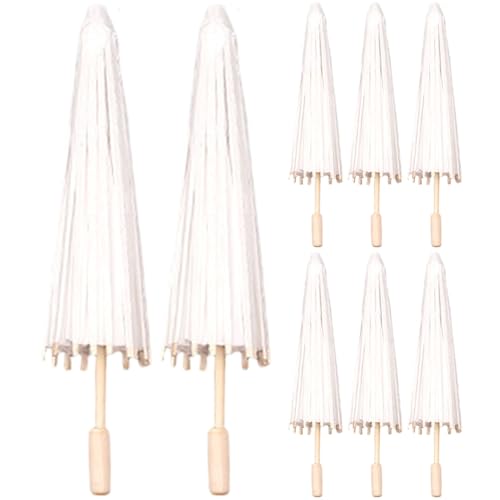 Trrymbbe 8pcs Papierschirme, klassischer chinesischer Stil weißer Papierschirm 16 Zoll DIY Kleine Malerei Dekoratives Öl Parasol für Hochzeitshandwerksfoto Requisiten Kunstausstellung Trrymbbe 8pcs Papierschirme, klassischer chinesischer Stil weißer Papierschirm 16 Zoll DIY Kleine Malerei Dekoratives Öl Parasol für Hochzeitshandwerksfoto Requisiten Kunstausstellung von Trrymbbe
