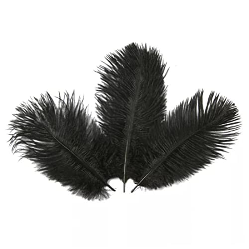 Trrymbbe Künstliche Strauße Federn Handwerk DIY Feder Federn für Hochzeit Weihnachtsdekoration 3 Stcs Black Straußfedern Trrymbbe Künstliche Strauße Federn Handwerk DIY Feder Federn für Hochzeit Weihnachtsdekoration 3 Stcs Black Straußfedern von Trrymbbe