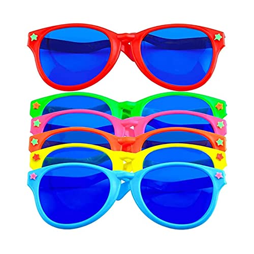Trrymbbe Partygläser, 6 Stcs große farbenfrohe Sonnenbrille..Lustige Foto Requisiten Kostüm Partyzubehör für Geburtstags -Wohnkultur Fotoseszubehör Accessoires Trrymbbe Partygläser, 6 Stcs große farbenfrohe Sonnenbrille..Lustige Foto Requisiten Kostüm Partyzubehör für Geburtstags -Wohnkultur Fotoseszubehör Accessoires von Trrymbbe