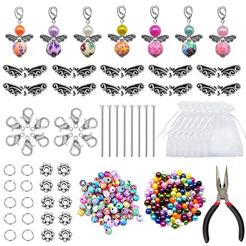 Trsnzul Engel Basteln Perlen 24 Sets Schutzengel Selber Machen Perlenengel Basteln Set Perlenengel Zubehör Hochzeit Taufe Anhänger Schutzengel für DIY Engel Schlüsselanhänger Trsnzul Engel Basteln Perlen 24 Sets Schutzengel Selber Machen Perlenengel Basteln Set Perlenengel Zubehör Hochzeit Taufe Anhänger Schutzengel für DIY Engel Schlüsselanhänger von Trsnzul