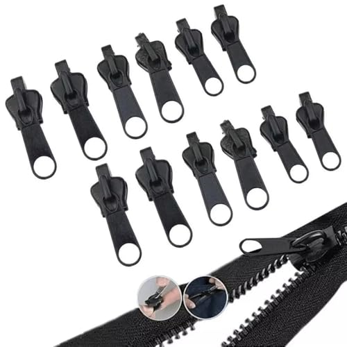 Trsnzul Reisverschluss-zipper Ersatz, 12 Stück Reißverschluss Reparatur Set, Reißverschluss Zipper, Reissverschluss Reparatur Set für Kleidung, Rucksack, Gepäck, Schlafsack Trsnzul Reisverschluss-zipper Ersatz, 12 Stück Reißverschluss Reparatur Set, Reißverschluss Zipper, Reissverschluss Reparatur Set für Kleidung, Rucksack, Gepäck, Schlafsack von Trsnzul