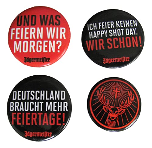 J ä g e r m e i s t e r - 4 Ansteck-Buttons - Set 03-3x 30 mm & 1x 25 mm von Truck