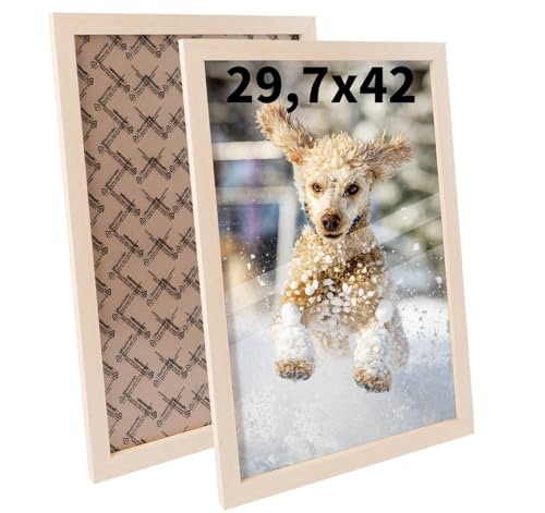 Truevaste 2 Stk. Bilderrahmen A3 Holz, 29,7x42 cm MDF Fotorahmen, Klassischer Rahmen für Wand Tischbilderrahmen, Picture Frame für Poster Dokument Hochzeitsfotos Abschlusszeugnis Jubiläum Geschenk Truevaste 2 Stk. Bilderrahmen A3 Holz, 29,7x42 cm MDF Fotorahmen, Klassischer Rahmen für Wand Tischbilderrahmen, Picture Frame für Poster Dokument Hochzeitsfotos Abschlusszeugnis Jubiläum Geschenk von Truevaste