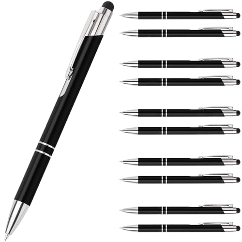 Truevaste 20er Set Druckkugelschreiber, Hochwertige 0.7mm Ergonomisch Kugelschreiber mit Metallgehäuse, Klick-Kugelschreiber, Ball point Pen für Flüssiges Schreiben, Blau Öltinte, Schwarz Gehäuse Truevaste 20er Set Druckkugelschreiber, Hochwertige 0.7mm Ergonomisch Kugelschreiber mit Metallgehäuse, Klick-Kugelschreiber, Ball point Pen für Flüssiges Schreiben, Blau Öltinte, Schwarz Gehäuse von Truevaste