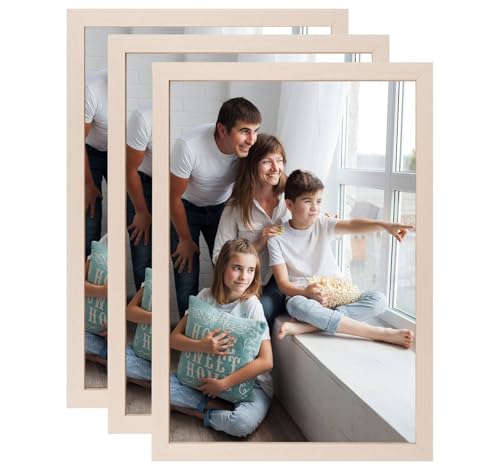 Truevaste 3 Stk. Bilderrahmen 40x60 cm Holz, MDF Fotorahmen mit Acrylglas, Klassischer Bilder Rahmen für Wand Tischbilderrahmen mit Aufhängen Aufstellen, Picture Frame für Fotos Poster Dokument Truevaste 3 Stk. Bilderrahmen 40x60 cm Holz, MDF Fotorahmen mit Acrylglas, Klassischer Bilder Rahmen für Wand Tischbilderrahmen mit Aufhängen Aufstellen, Picture Frame für Fotos Poster Dokument von Truevaste