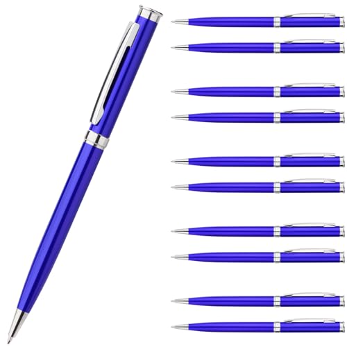 Truevaste 40er Set Kugelschreiber Set, 0.7mm Hochwertige Druckkugelschreiber mit Metallgehäuse & Ergonomischm Drehmechanismus, Ball point Pen für Perfektes Schreiben, Blau Öltinte, Blaus Gehäuse Truevaste 40er Set Kugelschreiber Set, 0.7mm Hochwertige Druckkugelschreiber mit Metallgehäuse & Ergonomischm Drehmechanismus, Ball point Pen für Perfektes Schreiben, Blau Öltinte, Blaus Gehäuse von Truevaste