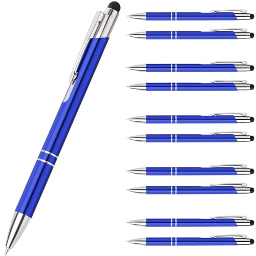 Truevaste 60er Set Druckkugelschreiber, Hochwertige 0.7mm Ergonomisch Kugelschreiber mit Metallgehäuse, Klick-Kugelschreiber, Ball point Pen für Flüssiges Schreiben, Blau Öltinte, Blaus Gehäuse Truevaste 60er Set Druckkugelschreiber, Hochwertige 0.7mm Ergonomisch Kugelschreiber mit Metallgehäuse, Klick-Kugelschreiber, Ball point Pen für Flüssiges Schreiben, Blau Öltinte, Blaus Gehäuse von Truevaste