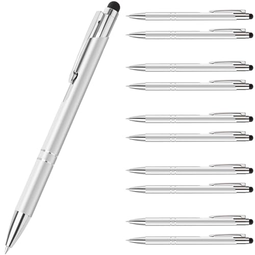 Truevaste 80er Set Druckkugelschreiber, Hochwertige 0.7mm Ergonomisch Kugelschreiber mit Metallgehäuse, Klick-Kugelschreiber, Ball point Pen für Flüssiges Schreiben, Blau Öltinte, Silbernes Gehäuse Truevaste 80er Set Druckkugelschreiber, Hochwertige 0.7mm Ergonomisch Kugelschreiber mit Metallgehäuse, Klick-Kugelschreiber, Ball point Pen für Flüssiges Schreiben, Blau Öltinte, Silbernes Gehäuse von Truevaste