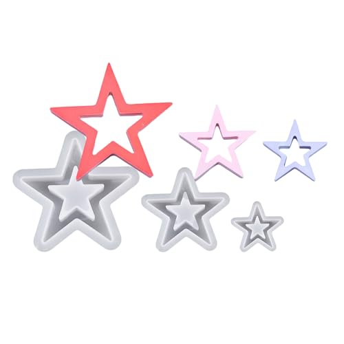 3 Pack Silikonsternform Handgefertigte Weihnachtsverzierung Formen Sternform Crafting Formen Silikontextur Zum Handwerk Von Silikonformen Set 3 Pack Silikonsternform Handgefertigte Weihnachtsverzierung Formen Sternform Crafting Formen Silikontextur Zum Handwerk Von Silikonformen Set von Trufolxiaz