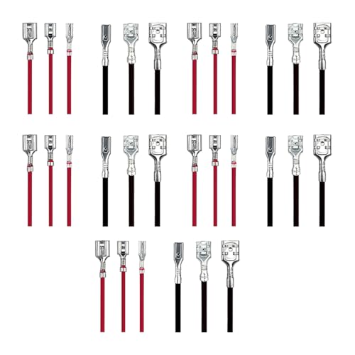 30pcs Weibliche Lautsprecher Drahtanschluss Mit Isolierhülsenlautsprechern Anschlüsse Flat Quick Splicing Kits 2.8/4.8/6 3 Mm Weibliche Spaten Crimp Klemmen 30pcs Weibliche Lautsprecher Drahtanschluss Mit Isolierhülsenlautsprechern Anschlüsse Flat Quick Splicing Kits 2.8/4.8/6 3 Mm Weibliche Spaten Crimp Klemmen von Trufolxiaz