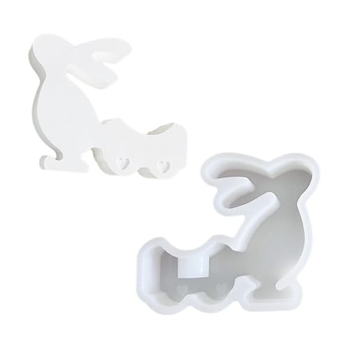 3D-Hasen-Kerzenständer, Oster-Hasen-Halter, Silikonformen, Epoxidharz-Formen für Tischdekoration 3D-Hasen-Kerzenständer, Oster-Hasen-Halter, Silikonformen, Epoxidharz-Formen für Tischdekoration von Trufolxiaz