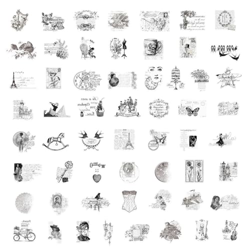 58pcs Ästhetischer Aufkleber Wasserbeständiger Haustieraufkleber Für Wasserflaschen Notebook Journal Telefon Laptop Scrapbooking Sticker Scrapbooking Aufkleber von Trufolxiaz