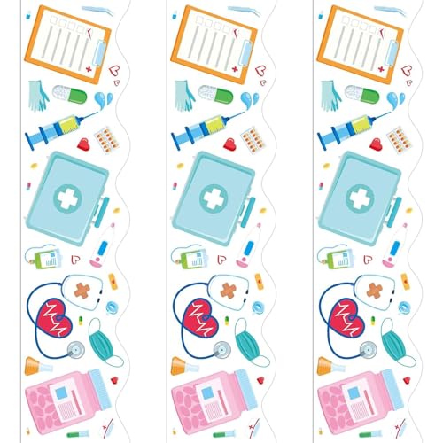59ft Long Healthcare Themed Border Aufkleber Krankenschwester Day Grenz Trimmaufkleber Für Krankenhaus Und Bürofenster Wanddekoration Wandgrenzen von Trufolxiaz