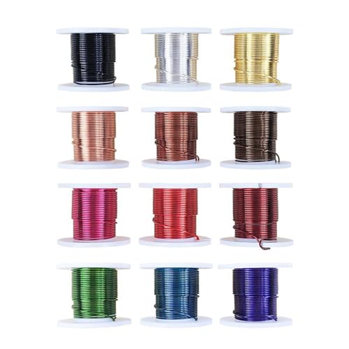 Anodiertes Messingdraht 12 Gauge Weich Und Lebendig Farbig Für Skulption Und Schmuck Und 12 Roll Sortiment Mandalas Craft Drähte Anodiertes Messingdraht 12 Gauge Weich Und Lebendig Farbig Für Skulption Und Schmuck Und 12 Roll Sortiment Mandalas Craft Drähte von Trufolxiaz
