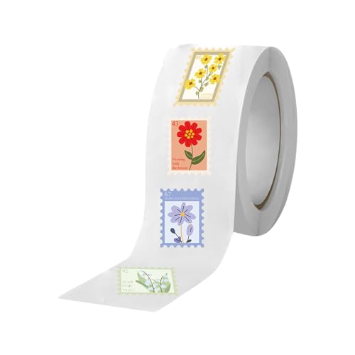 Blumenstempel Aufkleber Aufkleber Wasserflasche Aufkleber Dekorative Aufkleber Aufkleber Blumenstätte Für Scrapbooking Blumenstempel Aufkleber Laptop Dekorationsaufkleber Blumenabziehal von Trufolxiaz